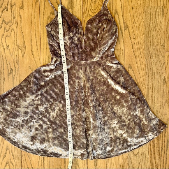 City Studio Juniors Gray Sparkle Spaghetti Strap Fit and Flare Dress Sz 5 - Picture 10 of 13